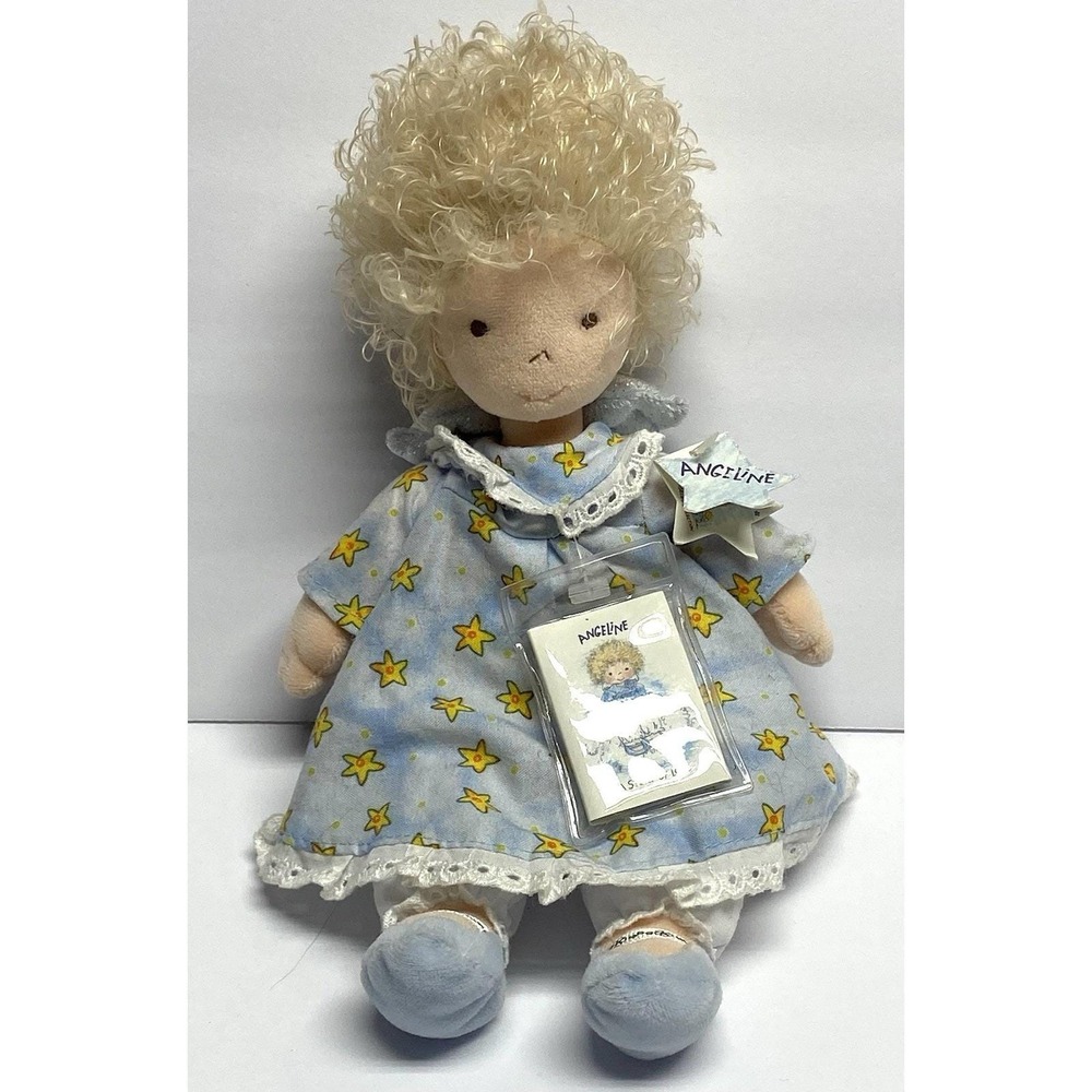 TY Angeline Angel Plush Doll 2005 Nightgown  Tag and Booklet Attached